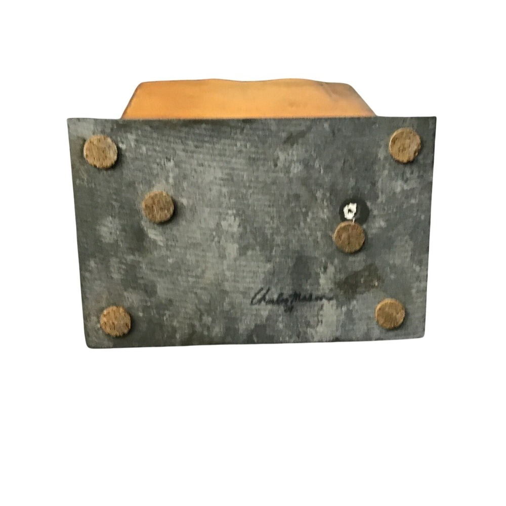 Rustic Metal Moose Letter & Business Card Holder‎ Set Slate Base Cabin Decor - Picture 14 of 14